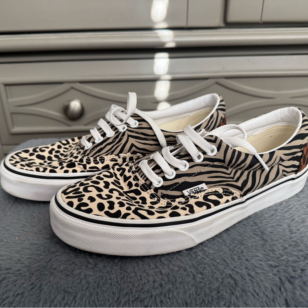 Vans Women's Zebra and Leopard Print Sneakers